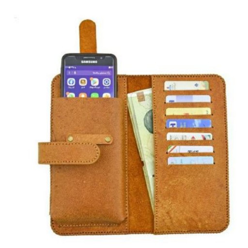 کیف کتی مردانه دارای محفظه مخصوص تلفن همراه چرم بیکران کد Bi301