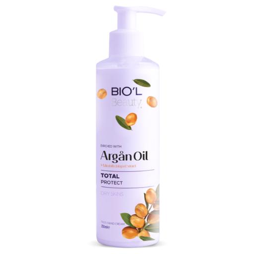 کرم مرطوب کننده بیول مدل آرگان Argan Oil حجم 250 میلی لیتر