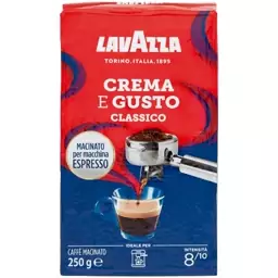 پودر قهوه لاوازا مدل کرمو اگوستو کلاسیک Crema E Gusto Classico وزن 250 گرمی