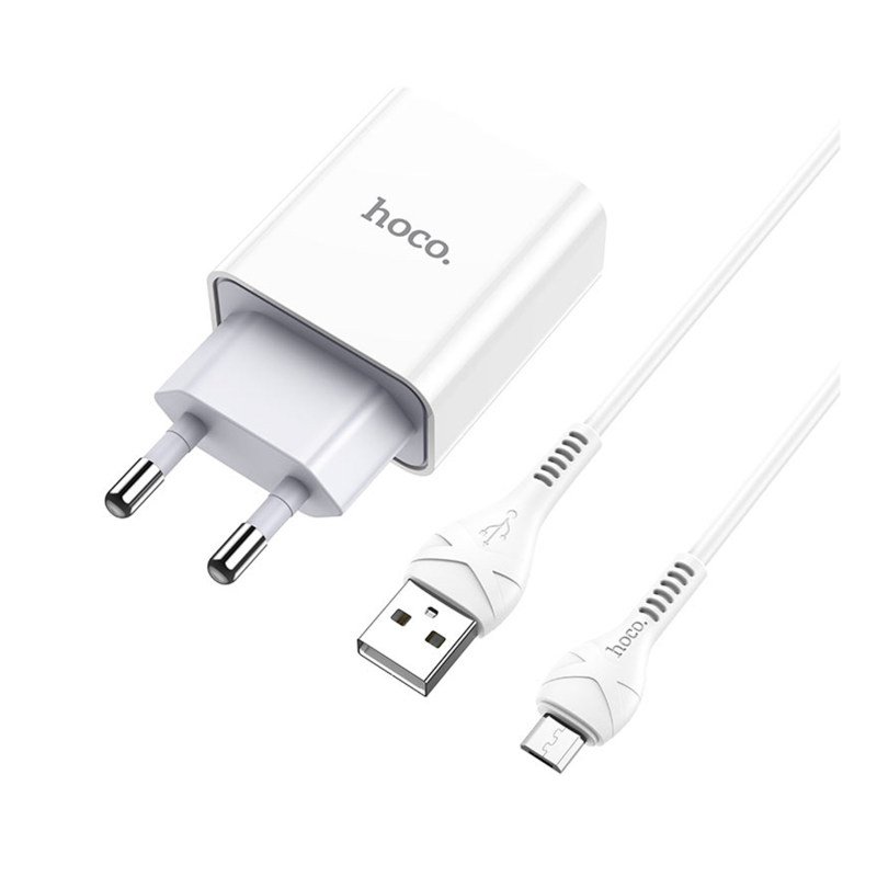 شارژر دیواری هوکو به همراه کابل میکرو مدل C81A MICRO

