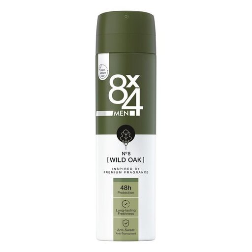 اسپری ضد تعریق 8x4 مدل wild oak حجم 150 میل
