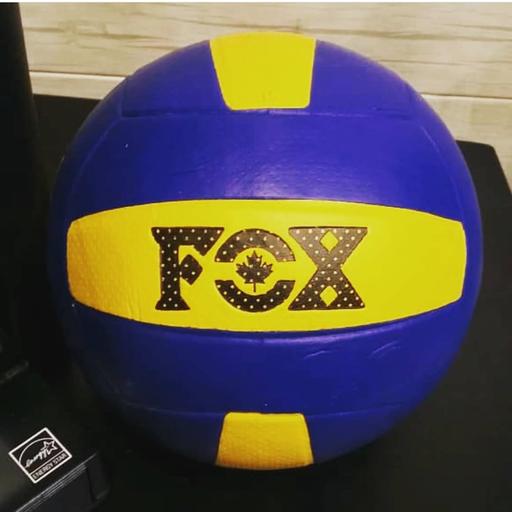 توپ والیبال FOX در 2 رنگ زرد و سفید