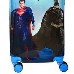 چمدان کودک مدل بتمن و سوپرمن کد 1 ( 16 اینچ )