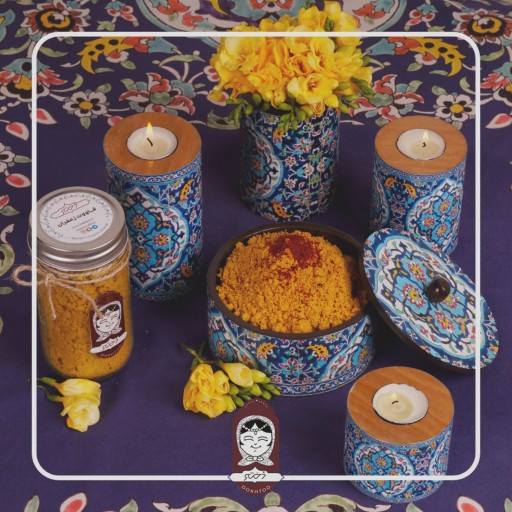 قاووت زعفران (سایز بزرگ) تهیه شده زعفران مرغوب و گردو و بادام ایرانی