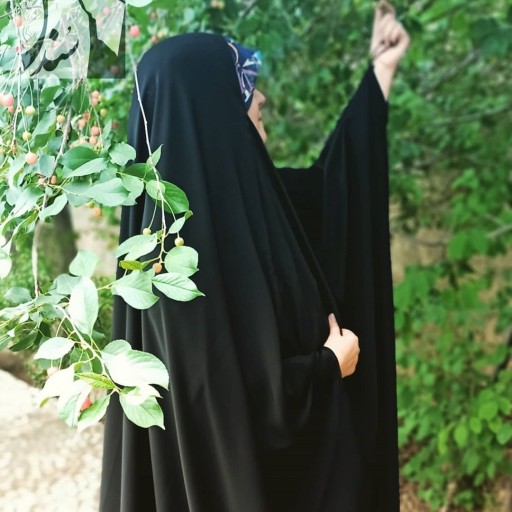 چادر عبا اصیل عربی (جده) جنس ابریشم ندا کره حجاب سُندُس