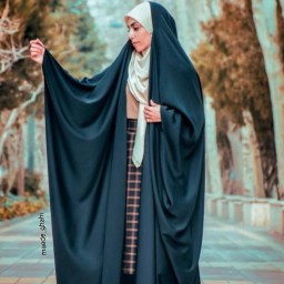 چادر عبا اصیل عربی (جده) جنس ابریشم ندا کره حجاب سُندُس