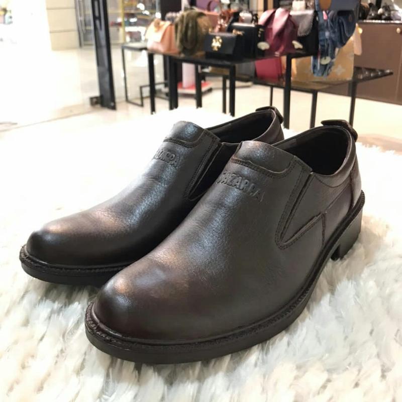 کفش مردانه قهوه ای سوخته بدون بند با ارسال رایگان