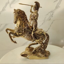 مجسمه برنزی مدل شوالیه و اسب پرشی کد 2846
