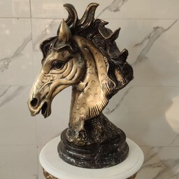مجسمه برنزی مدل کله اسب قول پیکر  رنگ سمند کد 2837