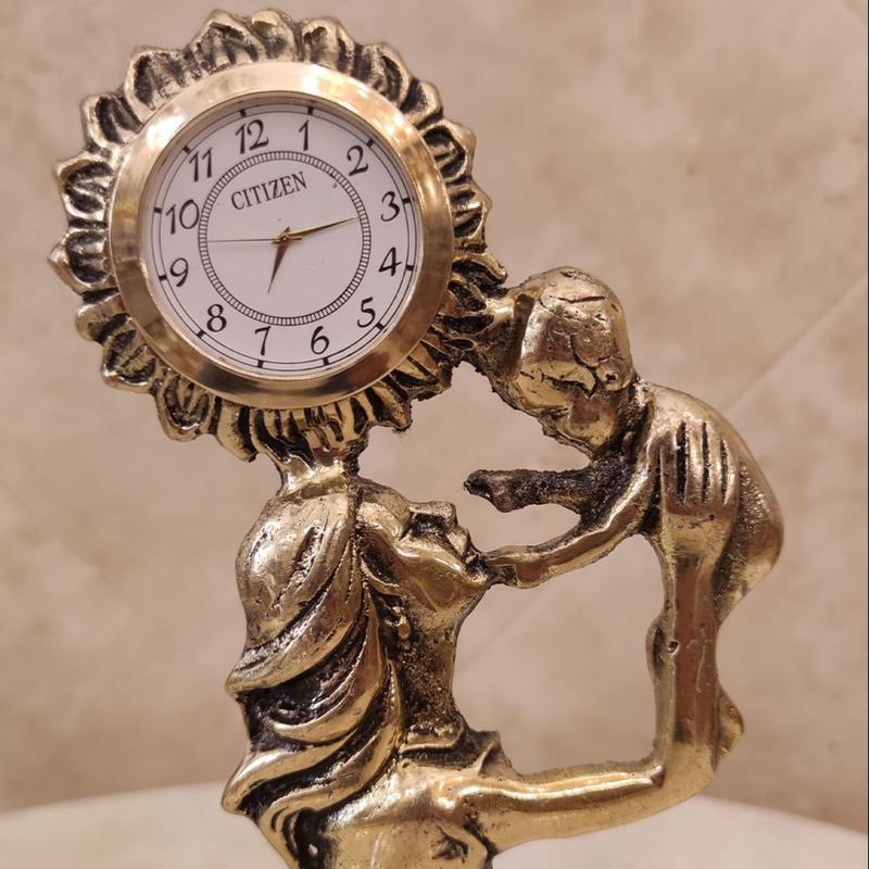 ساعت رومیزی برنز مدل مادر و فرزند کد 1063