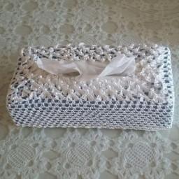 روکش جعبه دستمال کاغذی با نخ ابریشم و مروارید دوز
