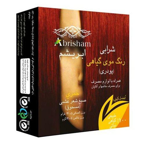 رنگ موی گیاهی ابریشم شرابی