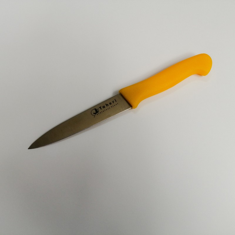 چاقوی کوچک آشپزخانه دم دستی طاهری تیغه آلمانی(کارد کوتاه استیل طاهری) کارد دم دستی طاهری