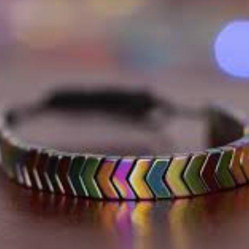 دستبند حدید هفت رنگ 