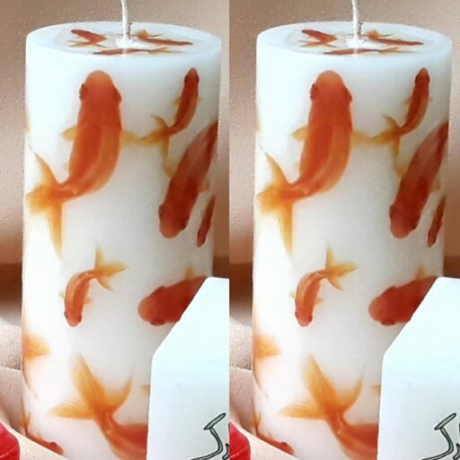 شمع استوانه ی ماهی 