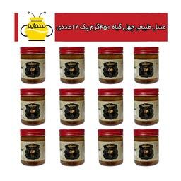 عسل طبیعی چهل گیاه 450 گرمی (پک 12 عددی) سوژین