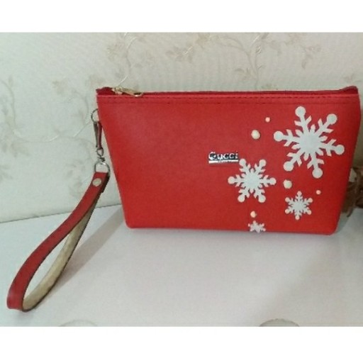 کیف آرایشی شیک(تخفیف زمستانه) کیف  آرایشی  با طرح برف، هدیه ولنتاین