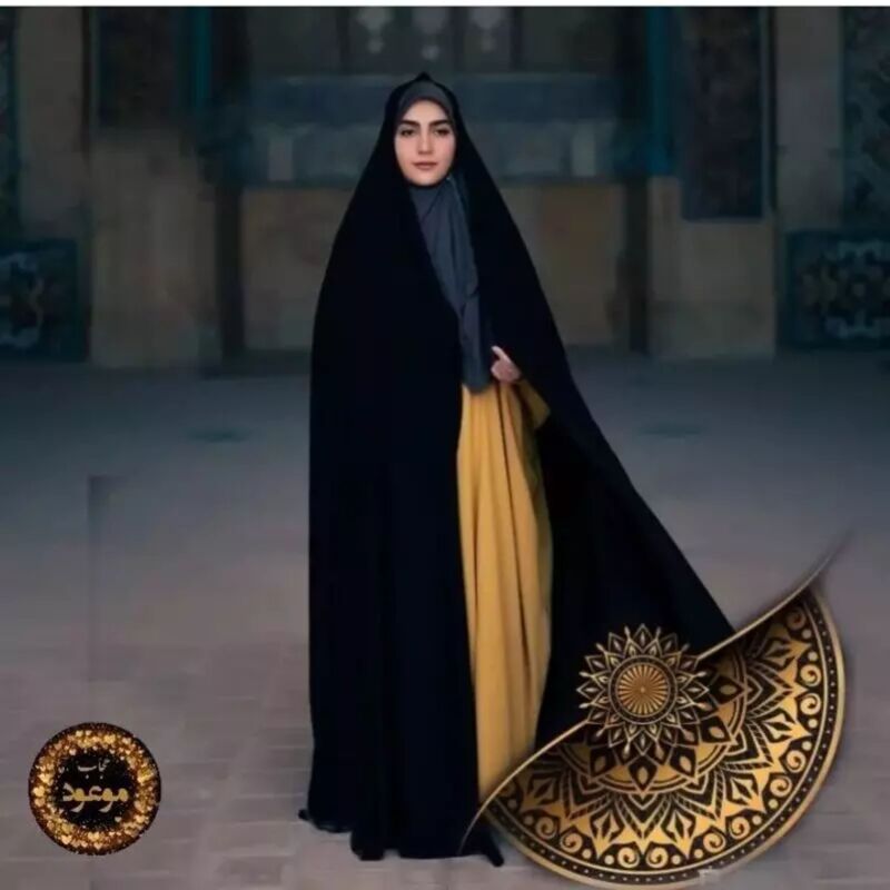 چادر  مشکی ساده (سنتی)  حجاب موعود-تخفیف ویژه بهاره-  حریر اسود - سبک 