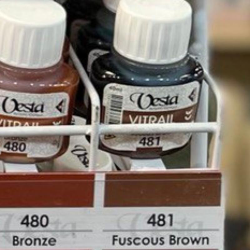رنگ ویترای 40 میل قهوه ای گندمی Fuscous Brown کد 481 Vesta
