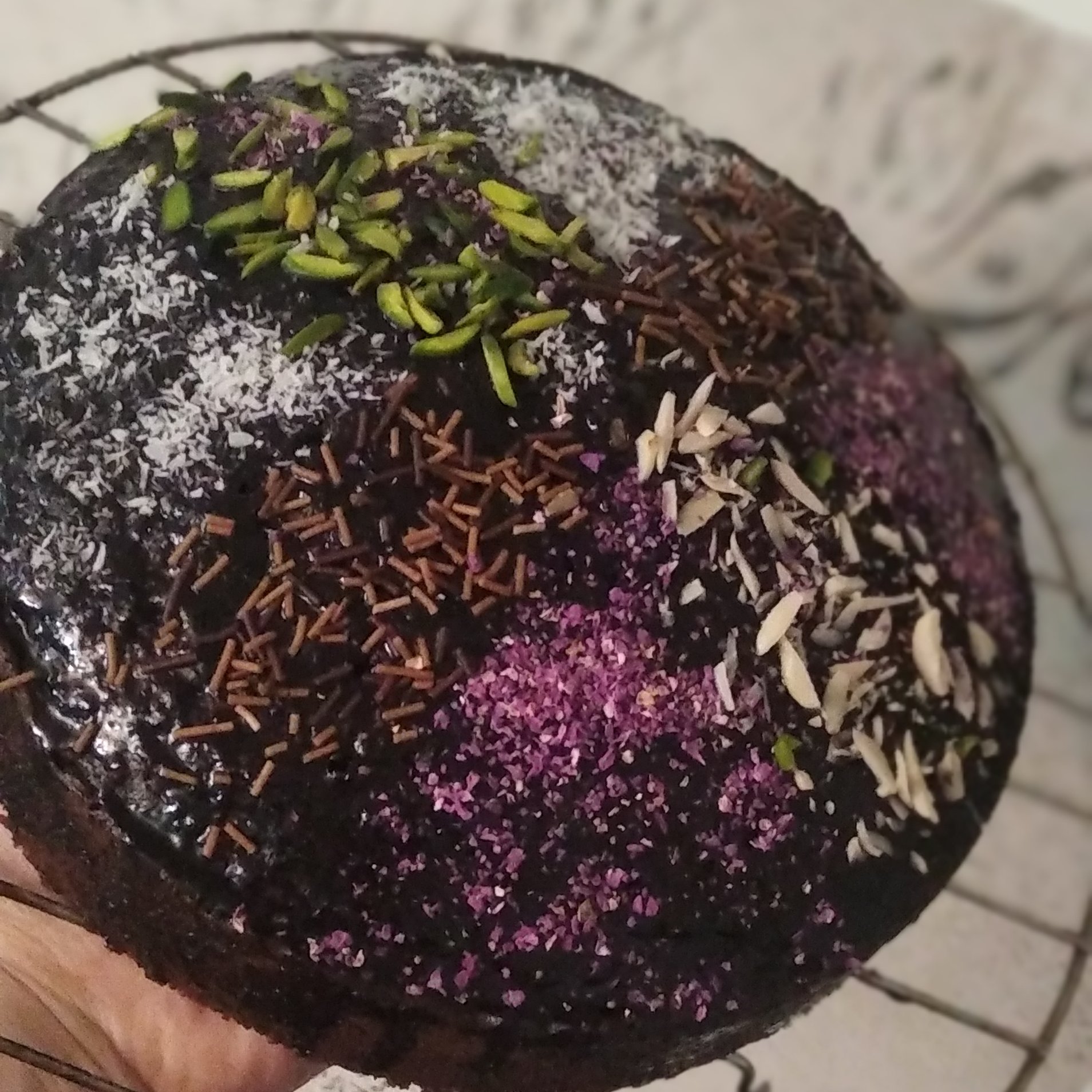 کیک کافی شاپی گاتوشا با طعم شکلات و نسکافه