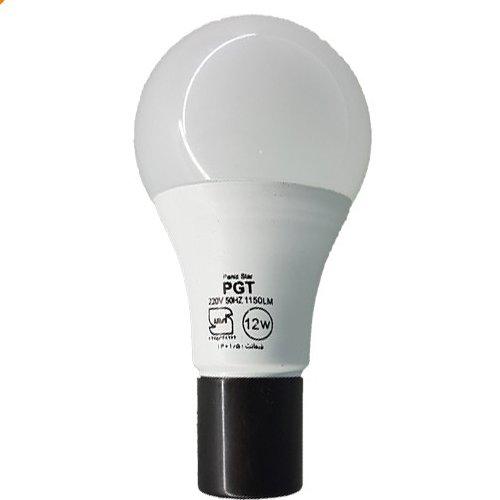 لامپ 12 وات برند PGT دارای 18 ماه گارانتی تعویض دارای رنگ سفید