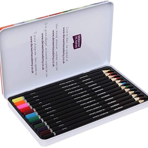 مداد رنگی درونت 12 رنگ جعبه فلزی (به قیمت عمده)