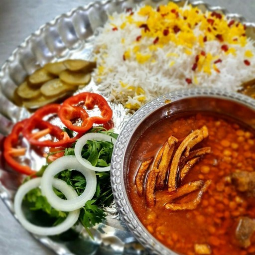 چلو خورشت قیمه مخصوص با طعم عالی خوشمزه