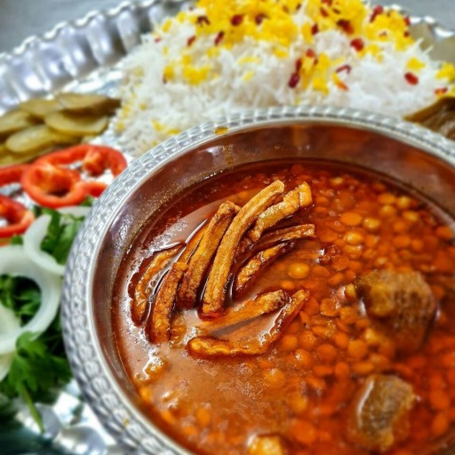 چلو خورشت قیمه مخصوص با طعم عالی خوشمزه