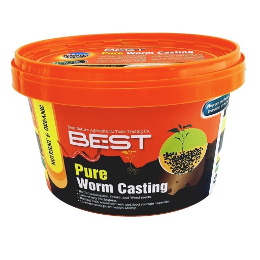 کود آلی بهینه سازان طبیعت pure worm castings مدل سطلی وزن 2 کیلوگرم مجموعه 6 عددی