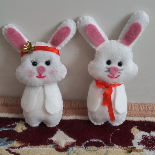 عروسک خرگوش های دوقلو جفتی