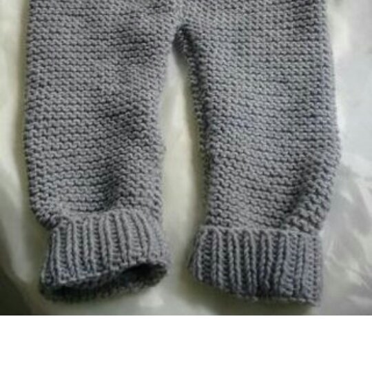 شلوار دست بافت طوسی روشن