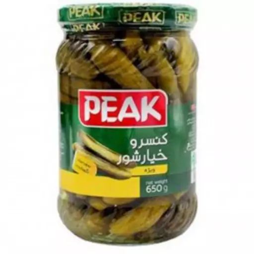 خیارشور ویژه 650 گرمی - پیک PEAK