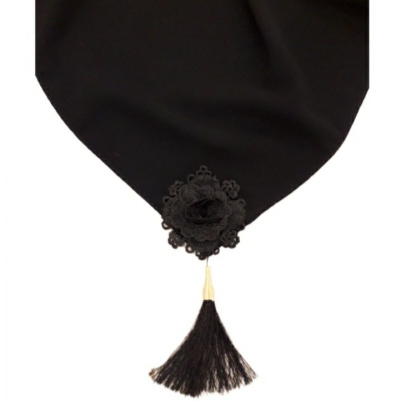 روسری منگوله دار گلدوزی