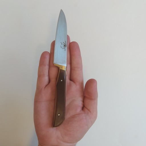 چاقو زنجان برند فلاحی سایز یک با تیغه  استیل فولاد ضدزنگ و دسته کائوچی با ارسال رایگان