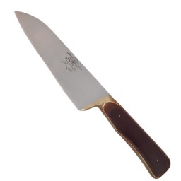 چاقو زنجان برند فلاحی مدل راسته بلند با تیغه استیل فولاد با دسته چوب کائوچی