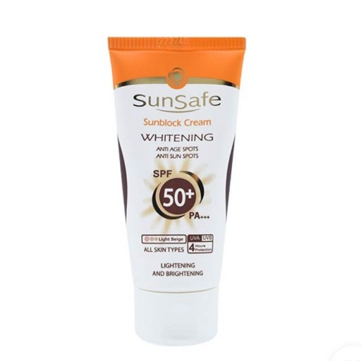 کرم ضد آفتاب رنگی روشن کننده +SPF50 سان سیف
