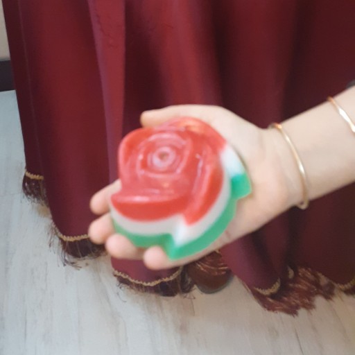 شمع یلدا مدل گل رز   2 عددی