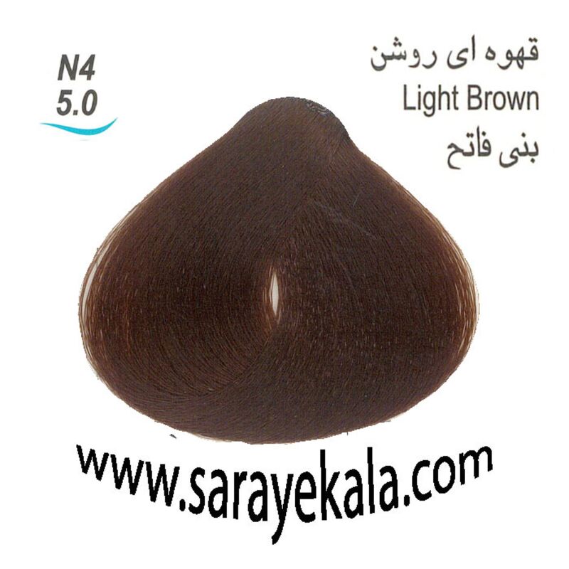 قهوه ای روشن رنگ مو لورینت طبیعی به شماره 5.0 در سرای کالا