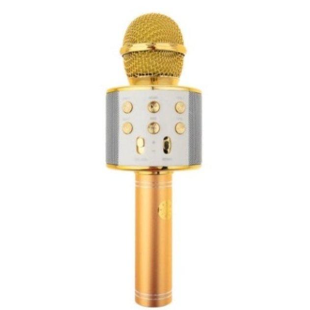 میکروفون اسپیکر رنگ طلایی براق 