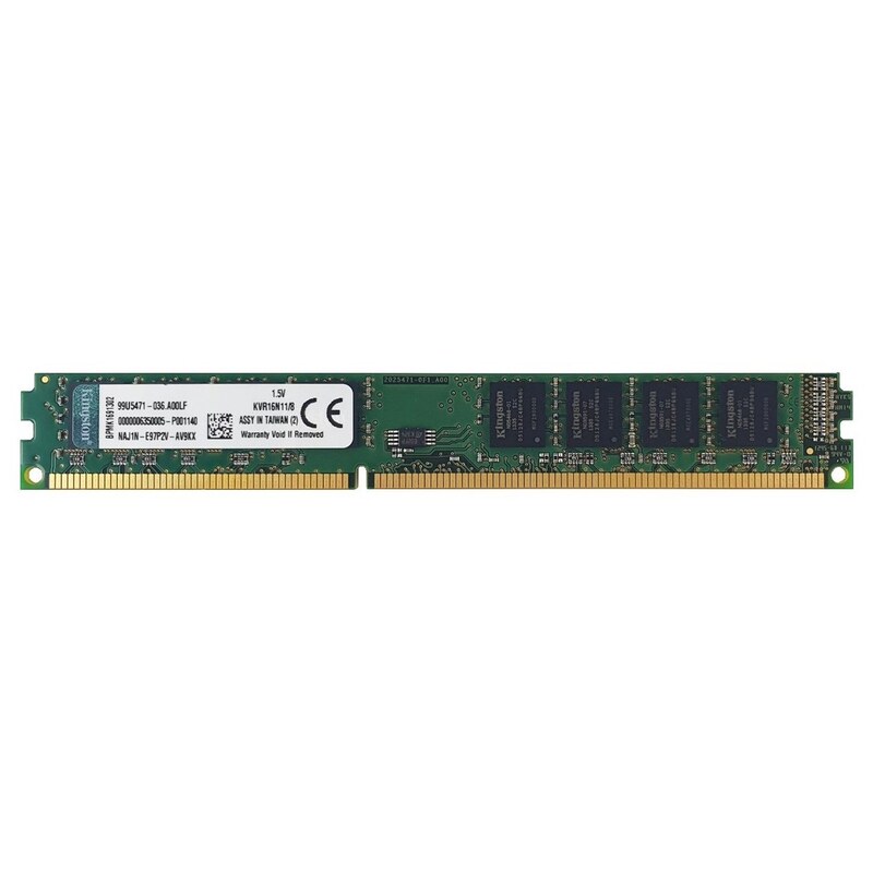 رم دسکتاپ DDR3 تک کاناله 1600 مگاهرتز CL11 کینگستون  ظرفیت 8 گیک
