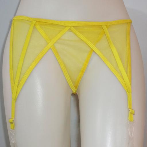 شورت توری زرد دارای نگهدارنده جوراب بالای زانو غرفه نازکپا غرفه جوراب ساق بلند 