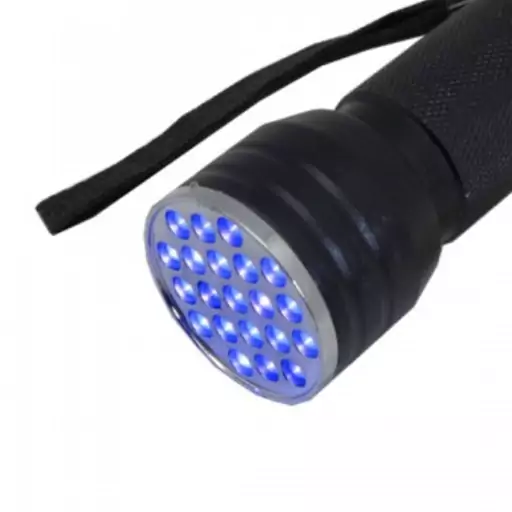 چراغ قوه با نور UV فرابنفش 21 عدد LED 