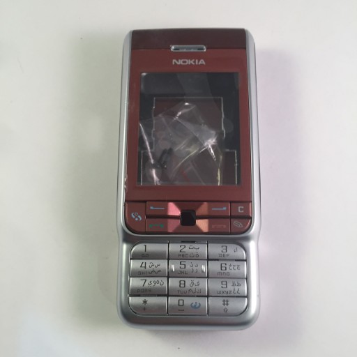 قاب نوکیا Nokia  3230 (نقره ای قهوه ای) با شاسی