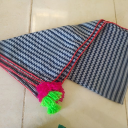 رومیزی سنتی سفره یزدی (دور دوزی قیطون) همراه با اشانتیون ارسال رایگان ،کار دست