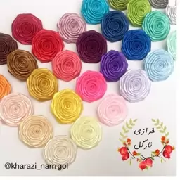 گل رز ساتنی 4 سانت رنگبندی متنوع 