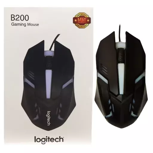 ماوس سیم دار گیمینگ Logitech B200