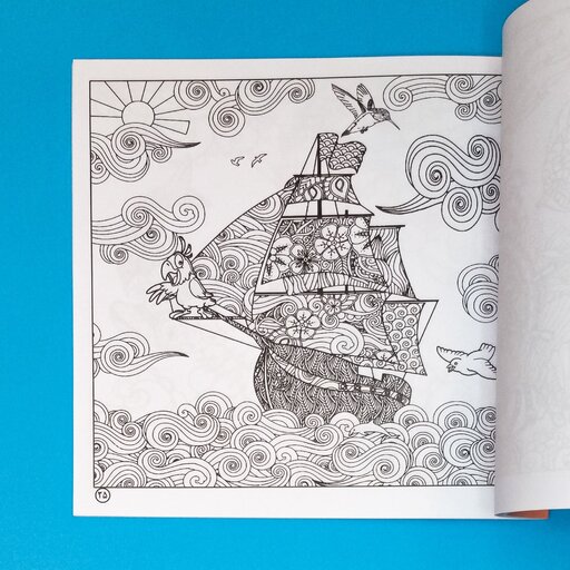 کتاب اقیانوس پنهان رنگ آمیزی بزرگسالان  انتشارات جواهری
