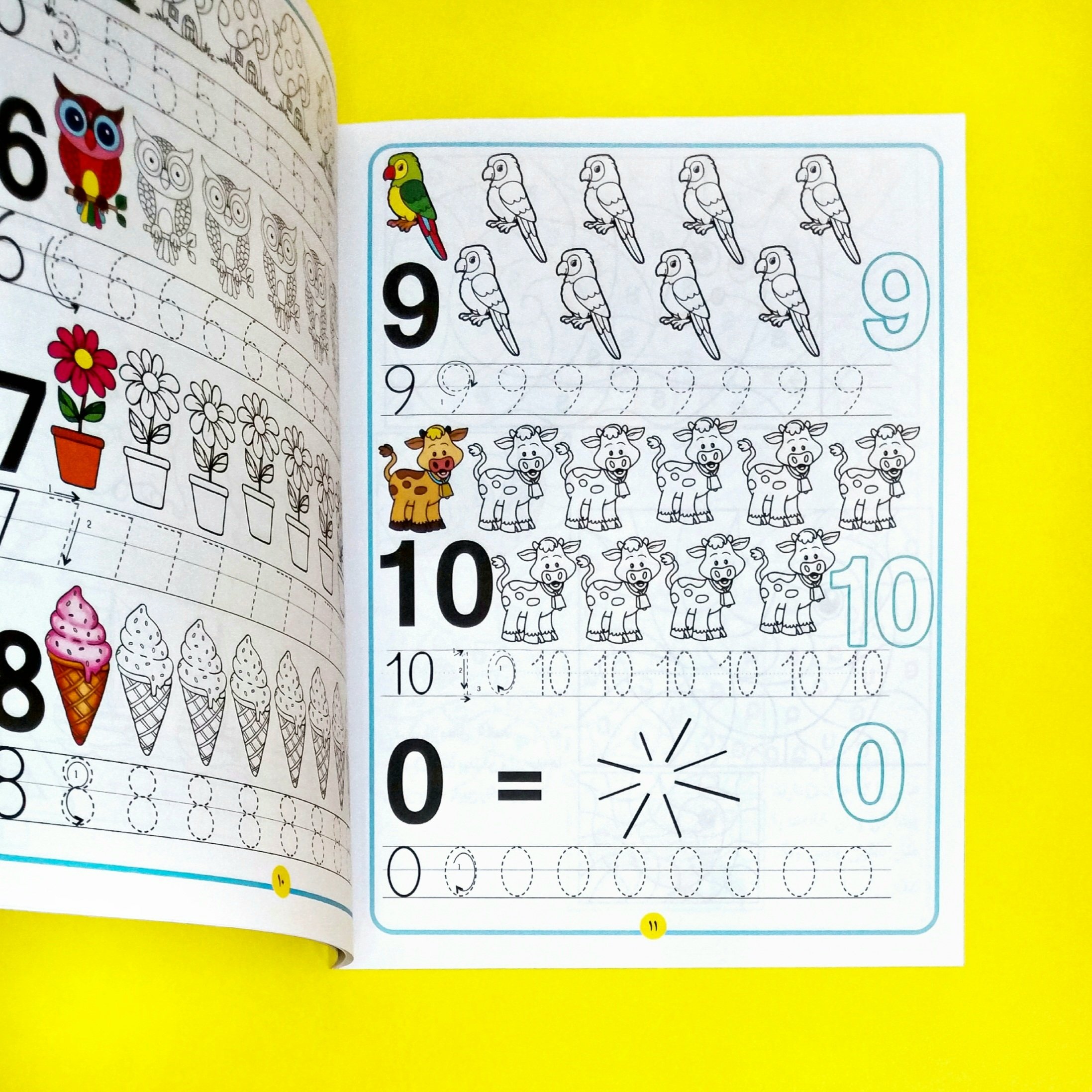 کتاب آموزش الفبا و اعداد انگلیسی همراه با رنگ آمیزی انتشارات جواهری