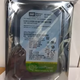 هارددیسک اینترنال وسترن دیجیتال سبز ظرفیت یک ترا بایت 1TB WD GREEN POWER 