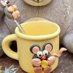 شات قهوه خوری طرح موش کوچولو